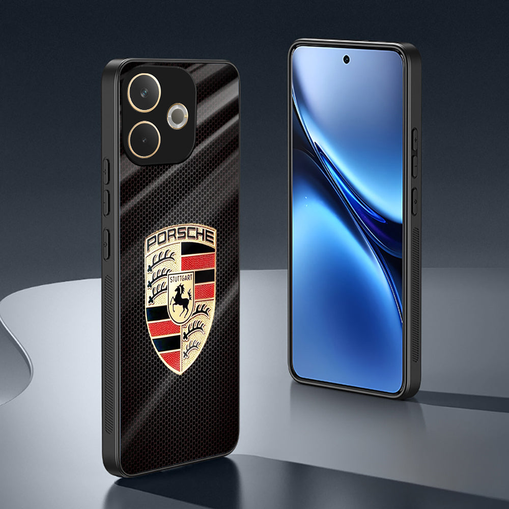 Oppo A5 Pro 5G Premium Acrylic Shockproof Glass Back Case (Porsche Shield)