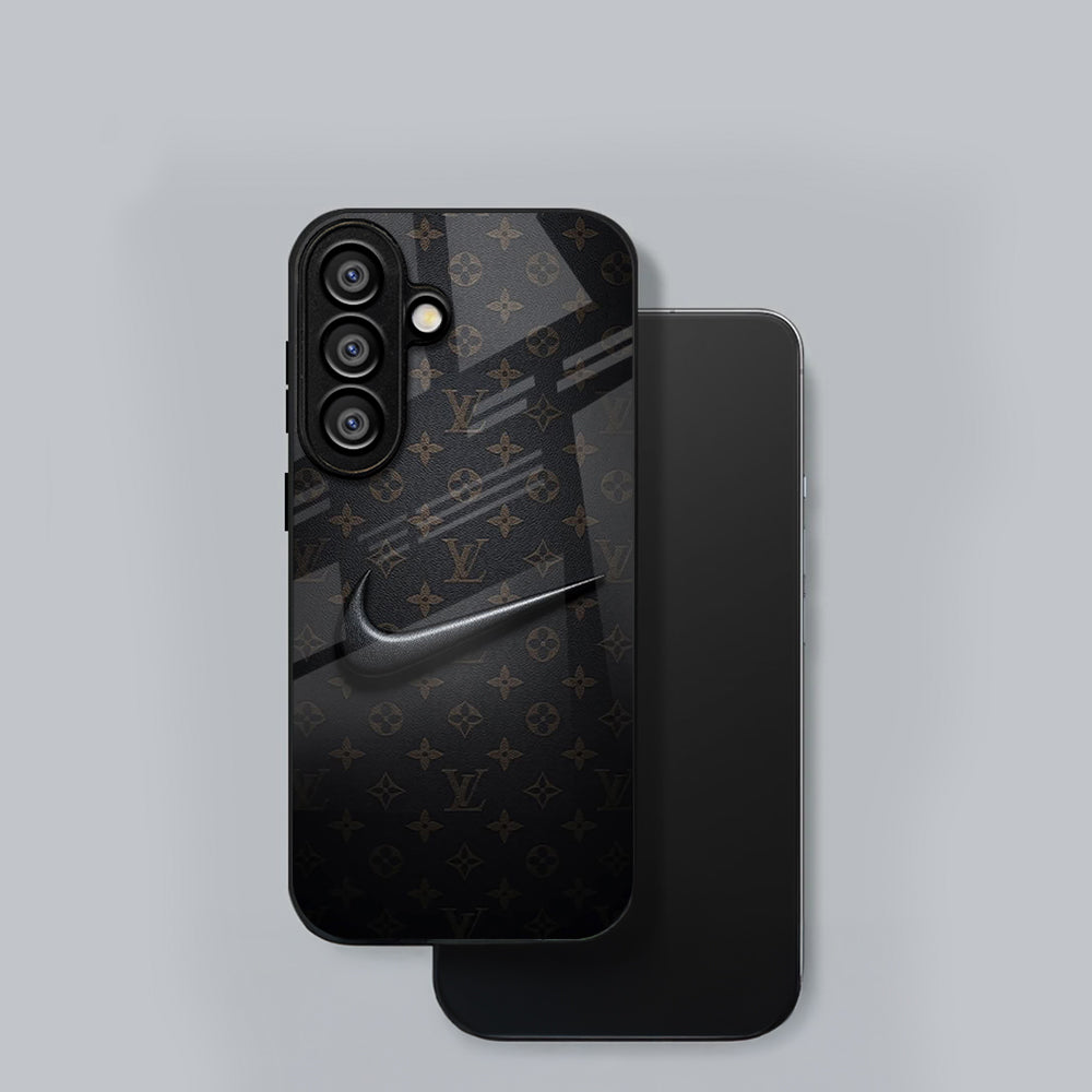 Samsung Galaxy A56 Premium Acrylic Shockproof Glass Back Case (Luxury Pattern)