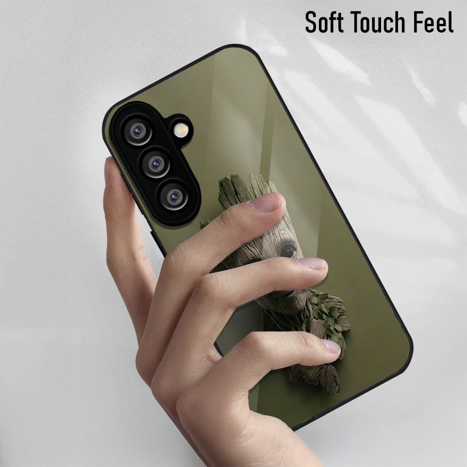 Samsung Galaxy A36 Premium Acrylic Shockproof Glass Back Case (Tree Buddy)