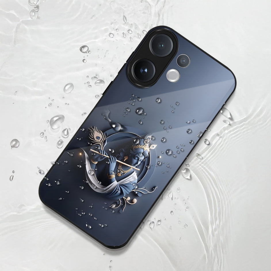 Vivo V60 5G Phone case with artistic design on a textured white background