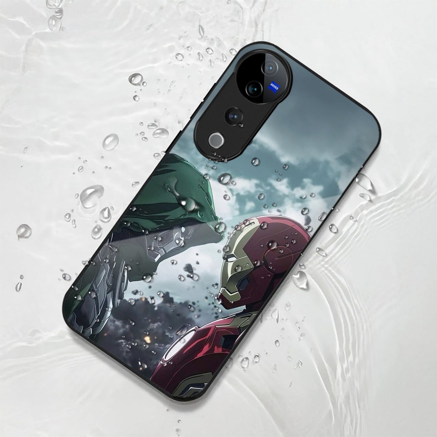 Vivo V40 Pro 5G Premium Acrylic Shockproof Glass Back Case (Battle Case)