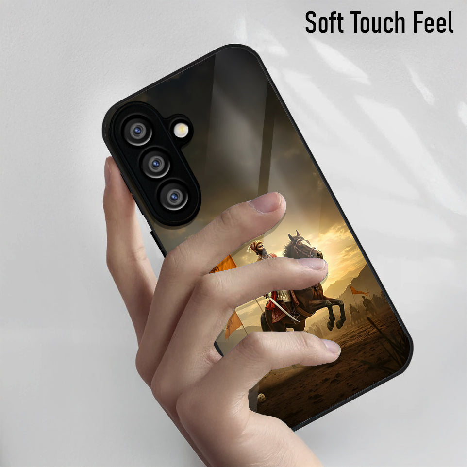 Samsung Galaxy A36 Premium Acrylic Shockproof Glass Back Case (Battle Glory)