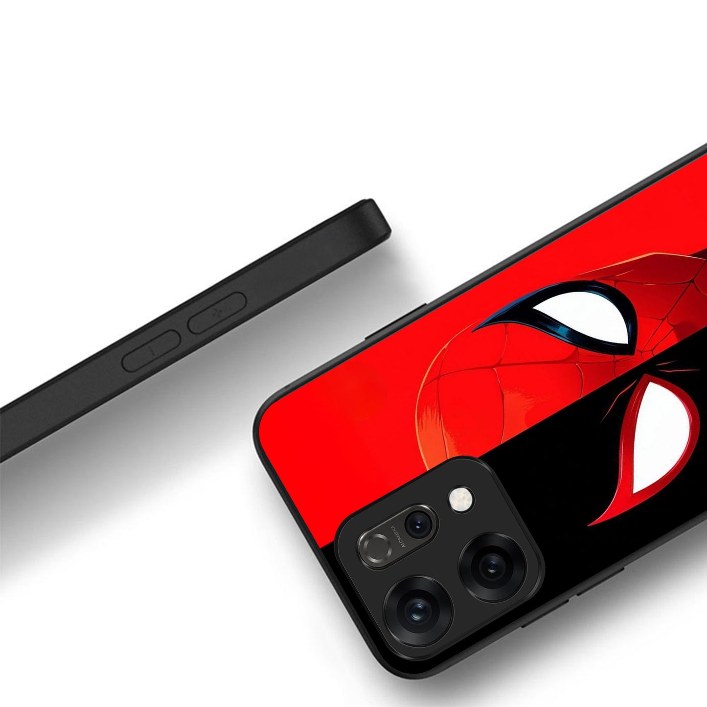 Oppo Reno 14 5G Premium Acrylic Shockproof Glass Back Case (Spider Instinct)