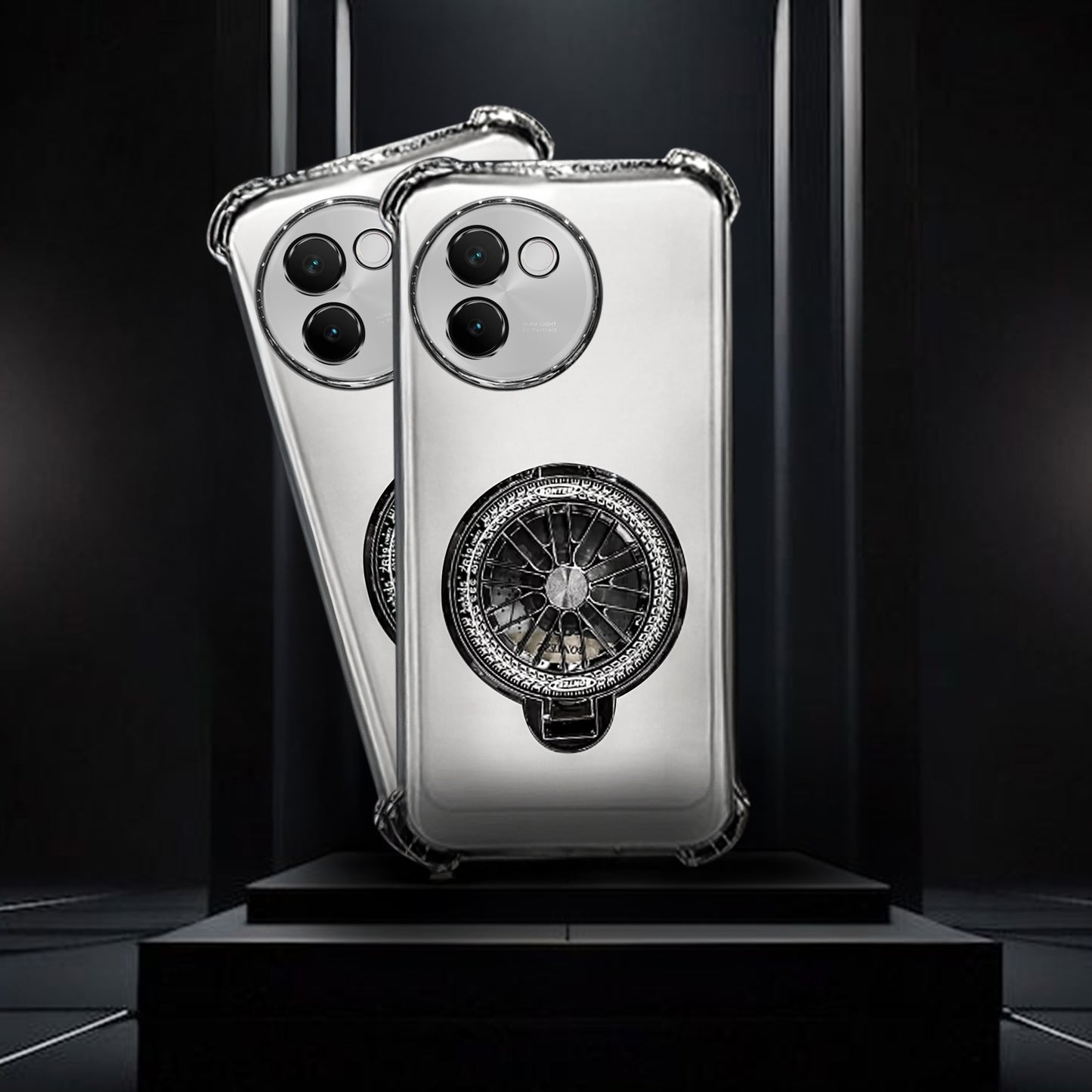 Vivo V30e 5G Premium Stress Buster Wheel Rotating Shockproof Airbags Case