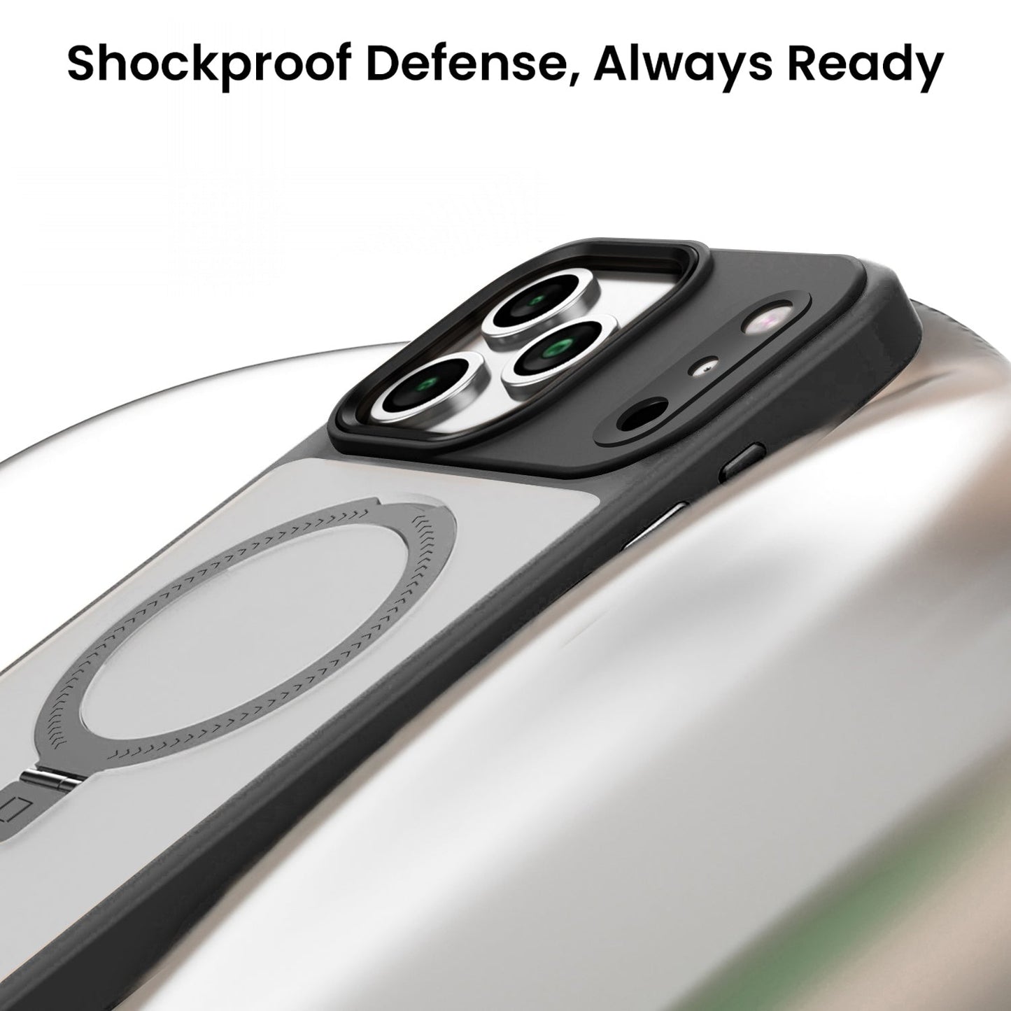 iPhone 17 Pro & 17 Pro Max Magnetic Defender Ring Stand Magsafe Case