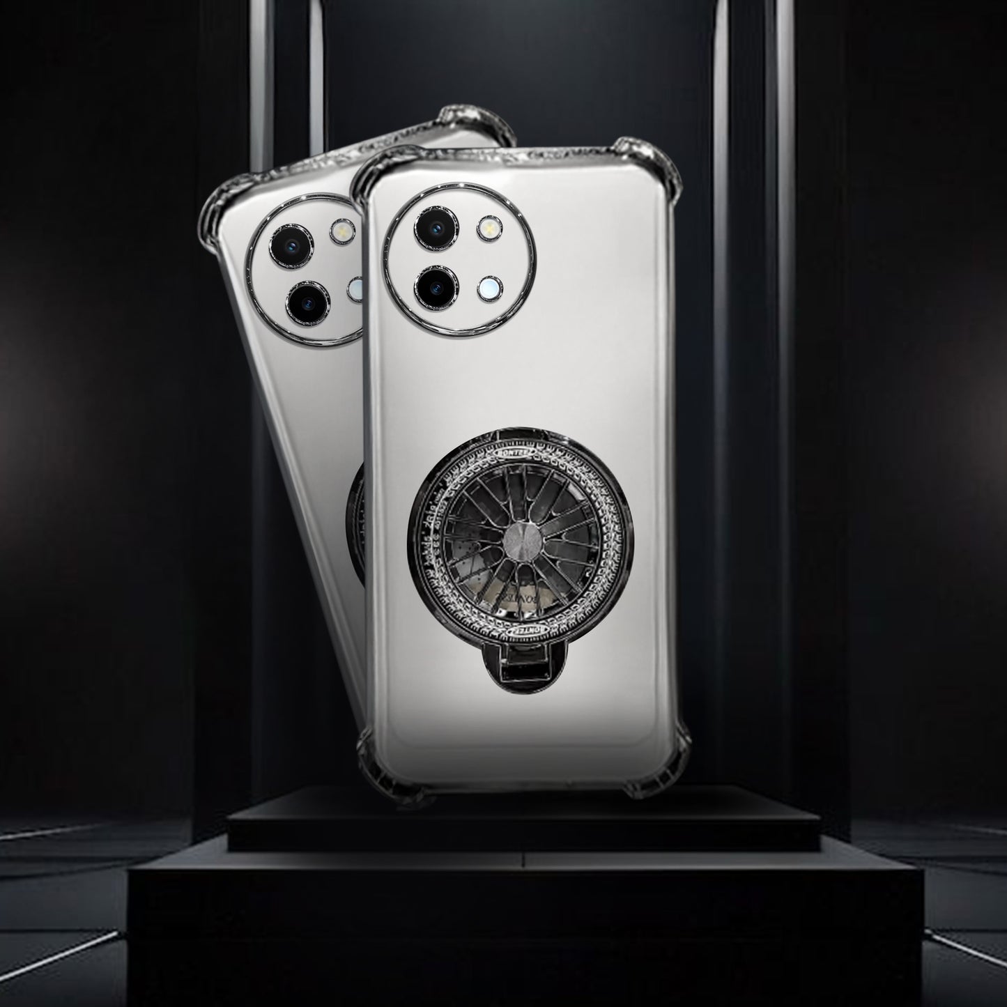 Vivo Y58 5G Premium Stress Buster Wheel Rotating Shockproof Airbags Case