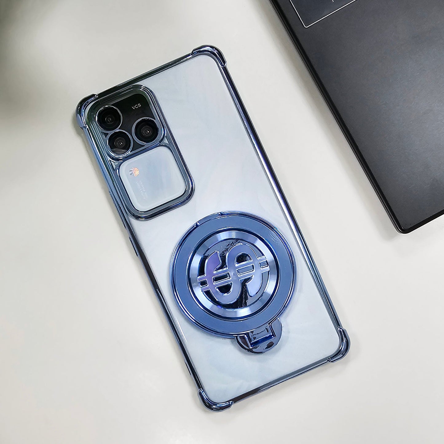 Vivo V30 Pro 5G Four Corner Airbags 100% Original Astro Money Magnet Rotating Dollar Case