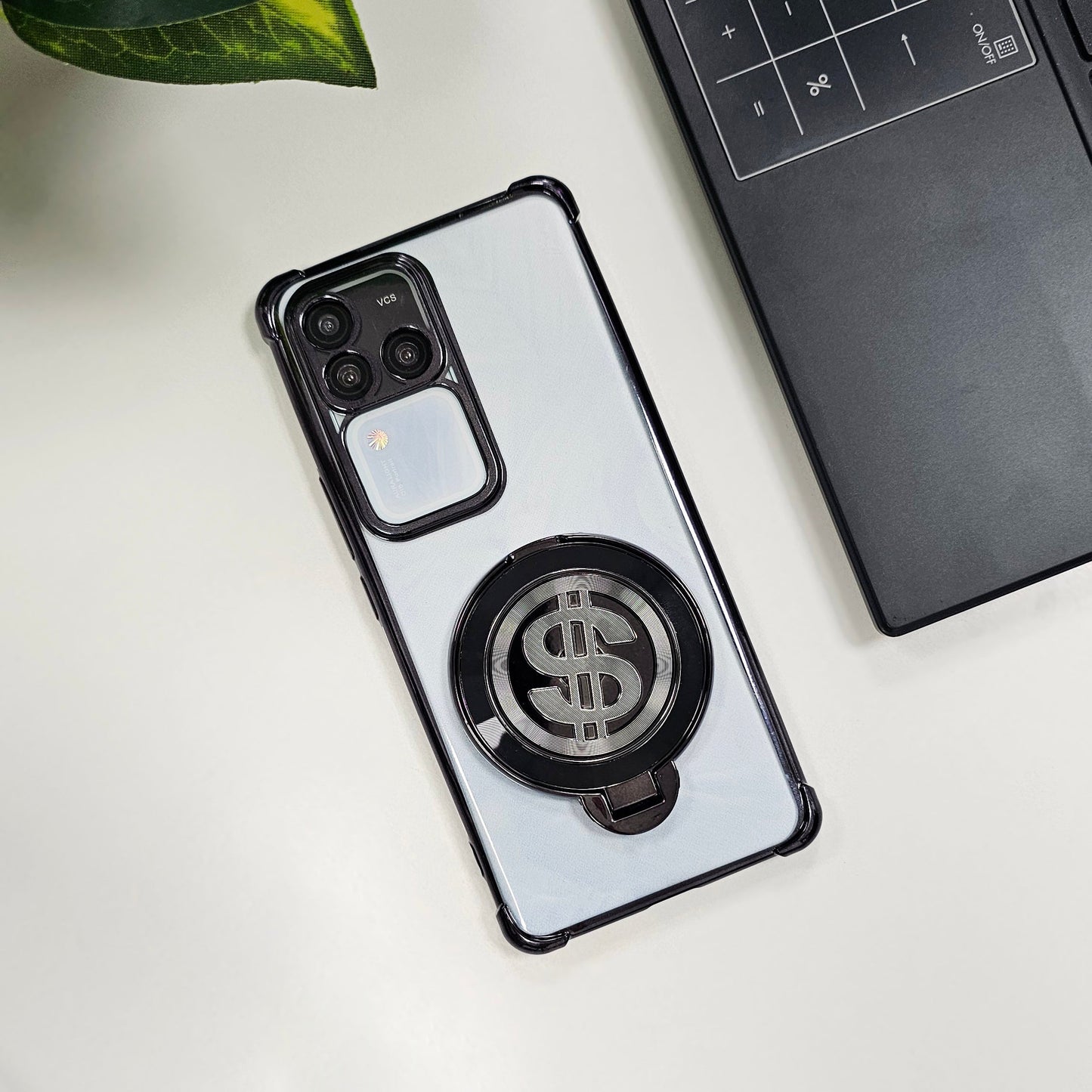 Vivo V30 Pro 5G Four Corner Airbags 100% Original Astro Money Magnet Rotating Dollar Case