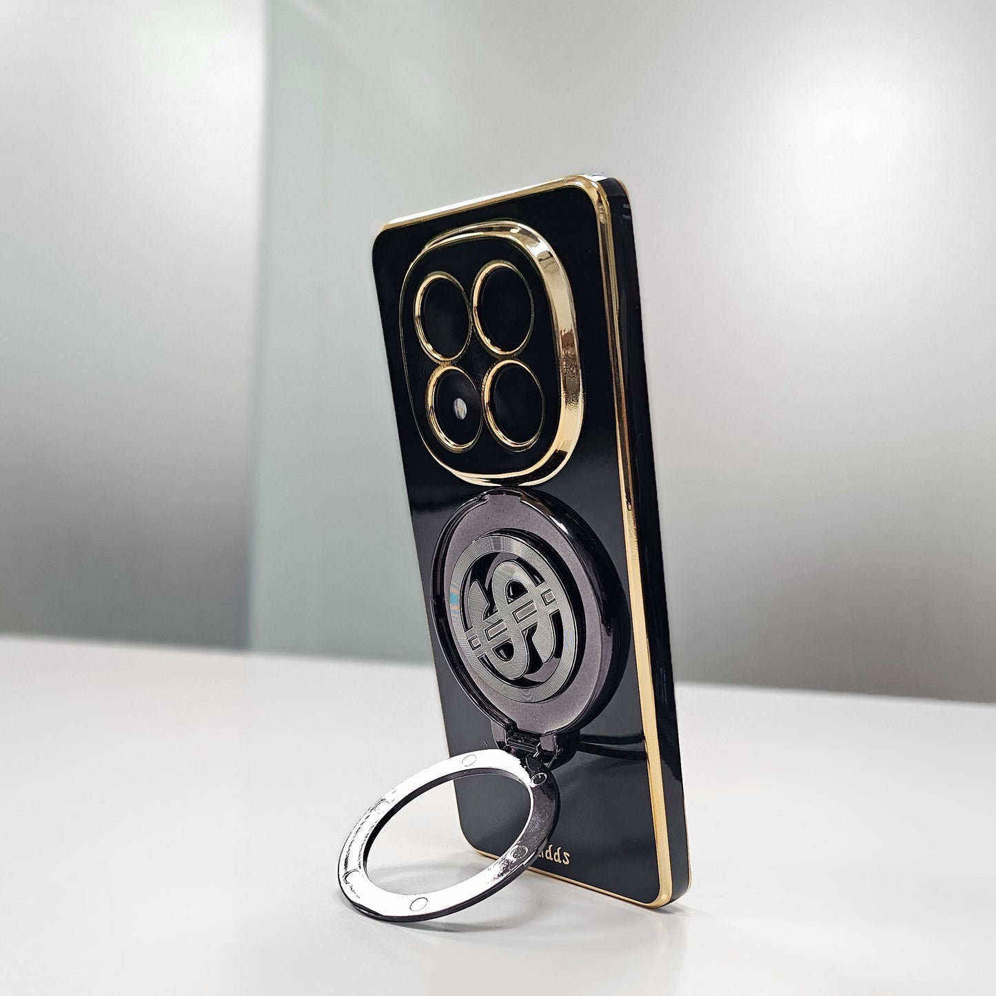 Redmi Note 14 Pro+ 5G Luxury Silicone Money Magnet Rotating Dollar Case