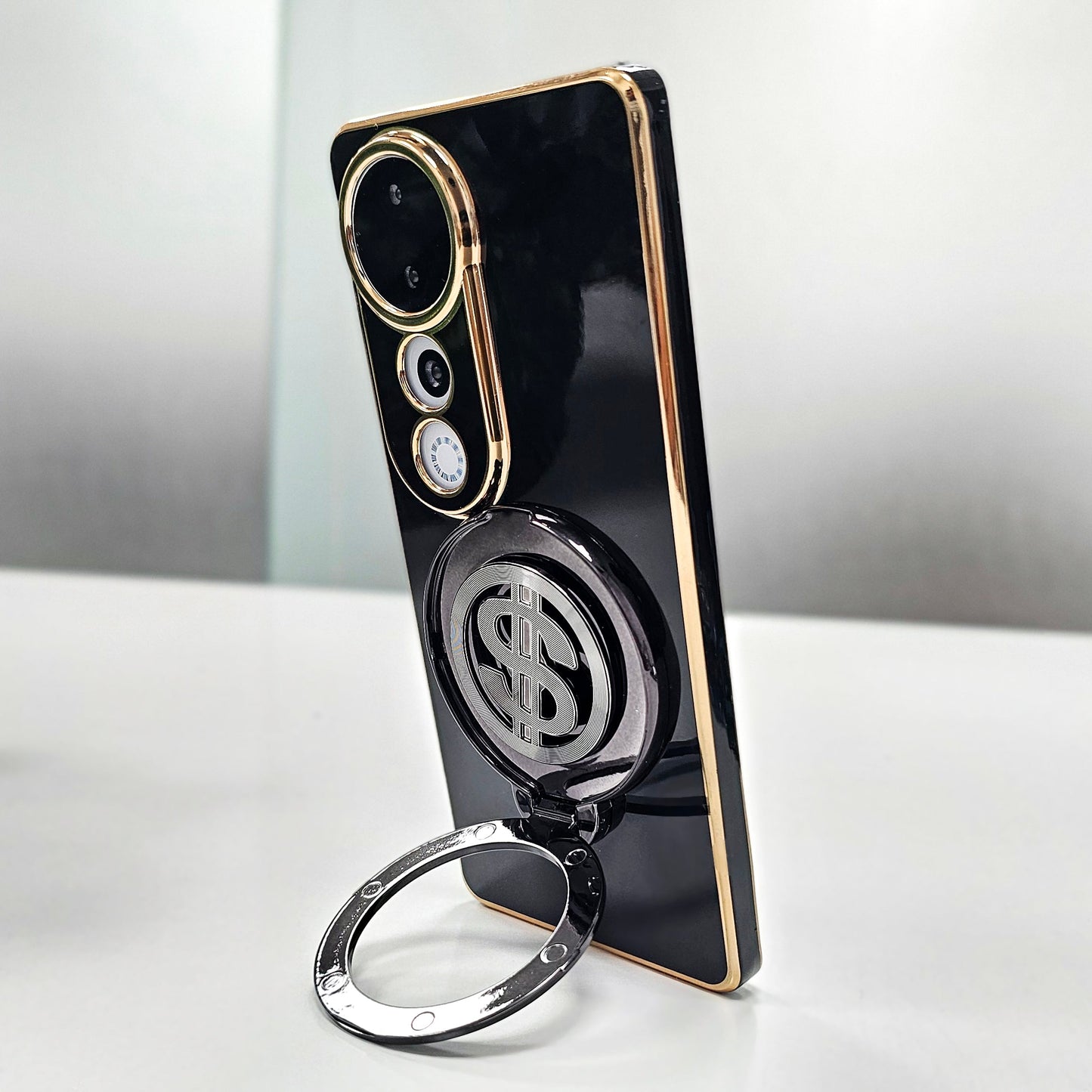 Vivo V40 Pro 5G Luxury Silicone Money Magnet Rotating Dollar Case