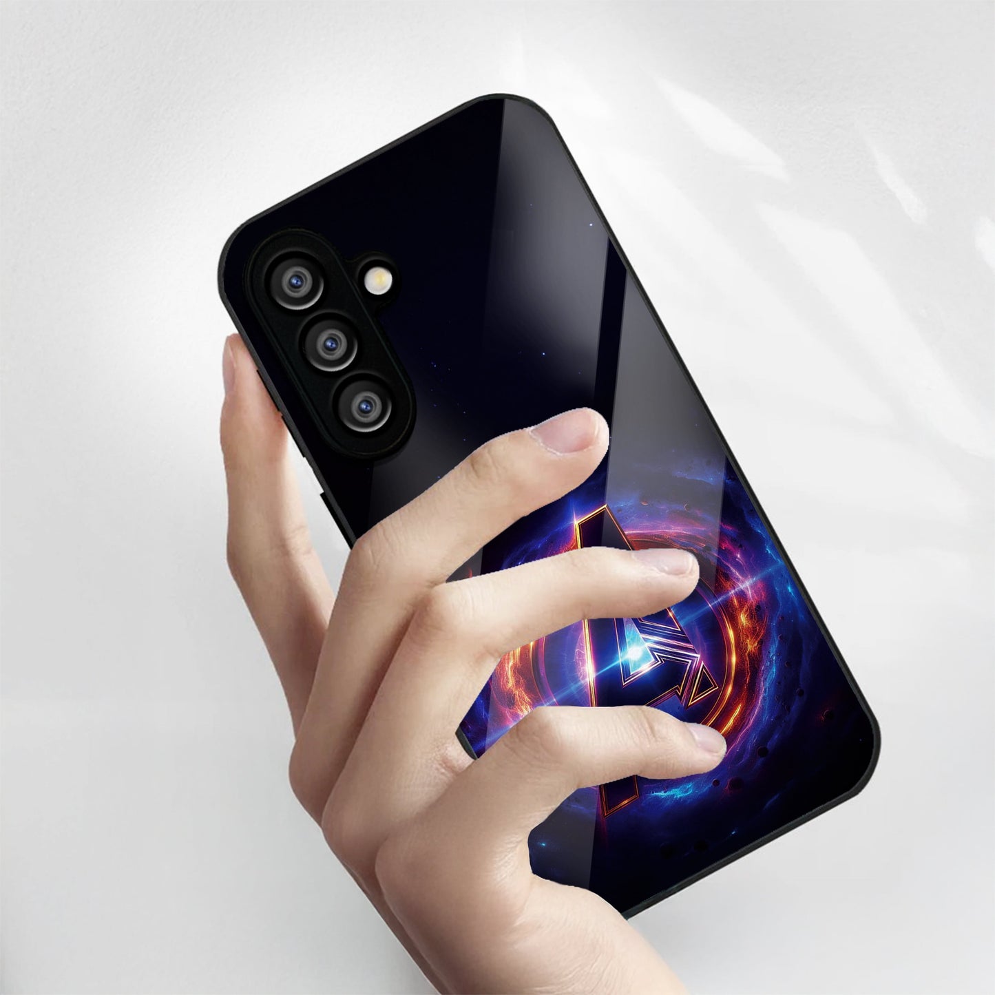 Samsung Galaxy A36 Premium Acrylic Shockproof Glass Back Case (Endgame Impact)