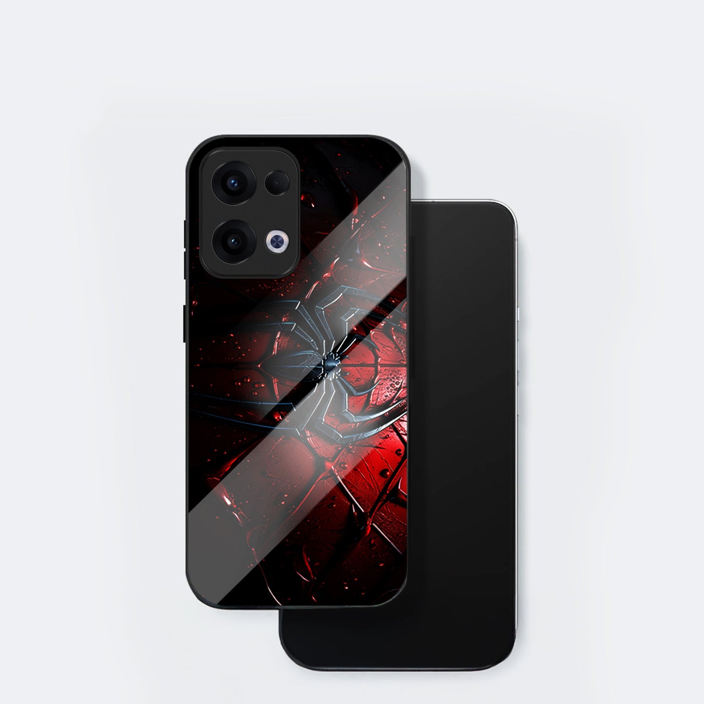 Oppo Reno 13 5G Premium Acrylic Shockproof Glass Back Case (Spider Armor)