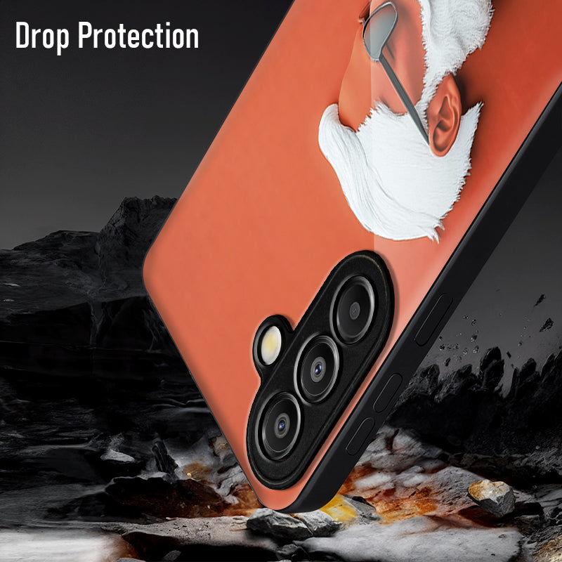 Samsung Galaxy A36 Premium Acrylic Shockproof Glass Back Case (Beard Boss)
