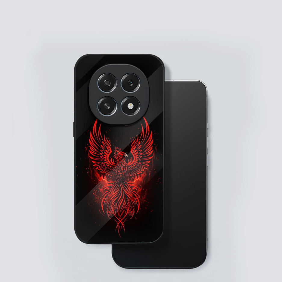 Oppo F29 Pro 5G Premium Acrylic Shockproof Glass Back Case (Phoenix)