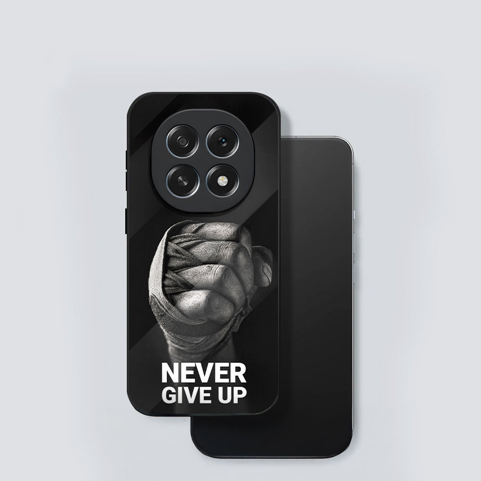 Oppo F29 Pro 5G Premium Acrylic Shockproof Glass Back Case (Never Give Up)