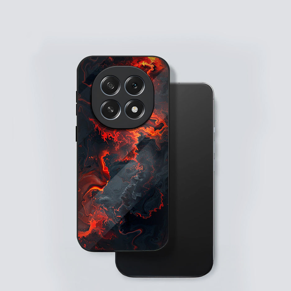 Oppo F29 Pro 5G Premium Acrylic Shockproof Glass Back Case (Lava)