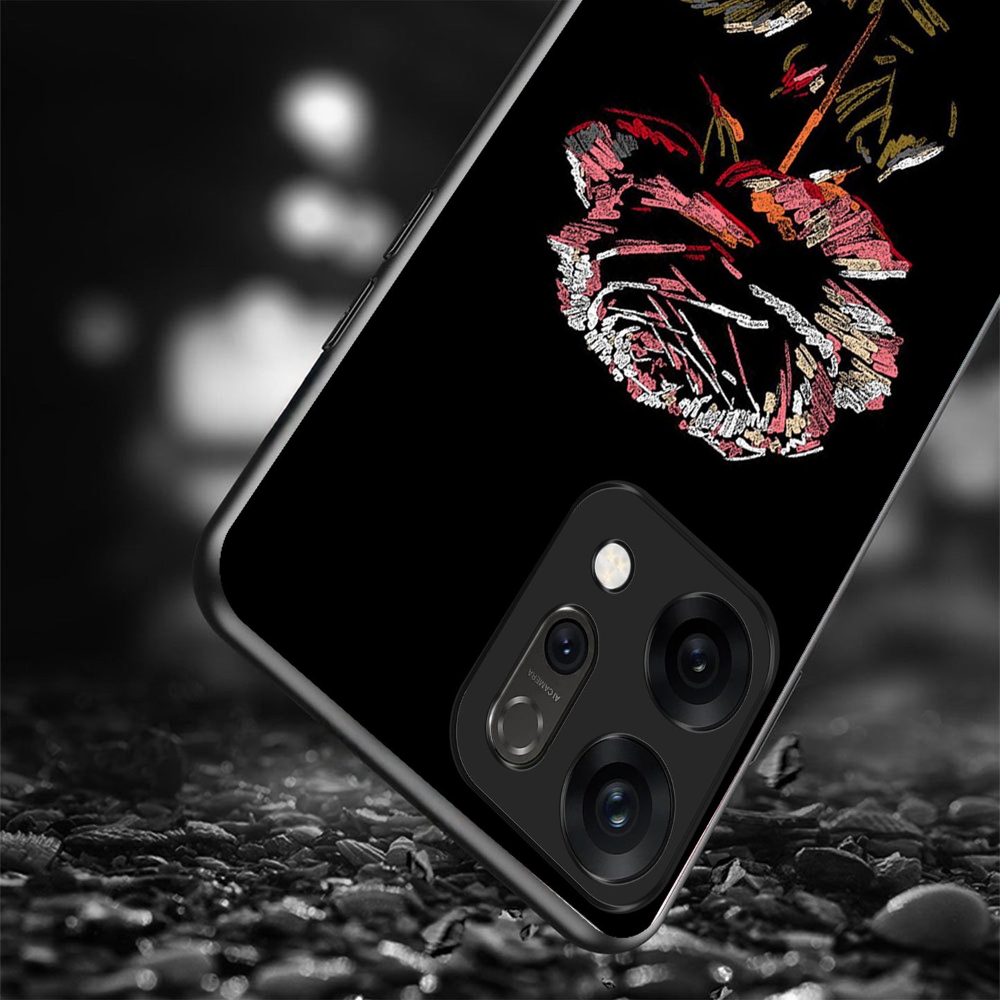 Oppo Reno 14 5G Premium Acrylic Shockproof Glass Back Case (Blossom Fade)