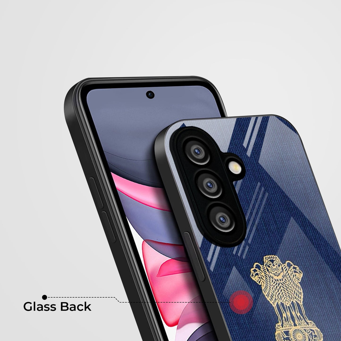 Samsung Galaxy A36 Premium Acrylic Shockproof Glass Back Case (Nation Pride)