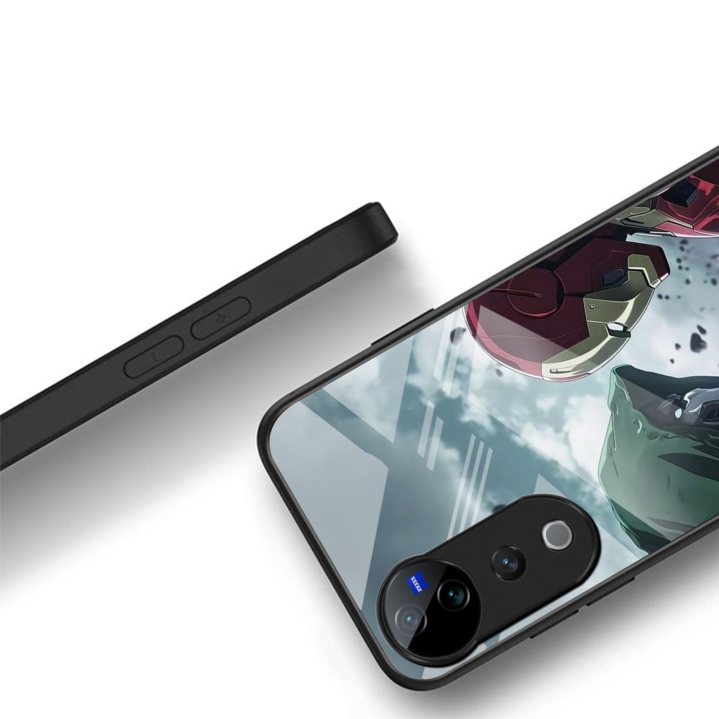 Vivo V40 Pro 5G Premium Acrylic Shockproof Glass Back Case (Battle Case)