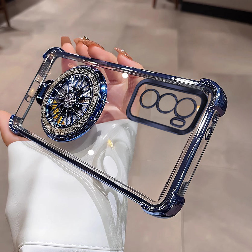 Oppo Reno 12 5G Premium Stress Buster Wheel Rotating Shockproof Airbags Case