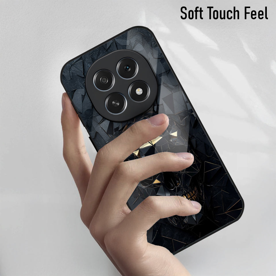 Oppo F29 Pro 5G Premium Acrylic Shockproof Glass Back Case (Skull Marble)