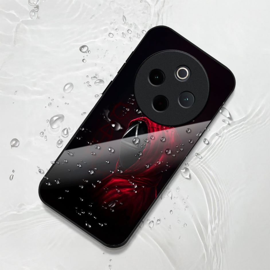 Vivo T4 5G Premium Acrylic Shockproof Glass Back Case (Triangle Mask)