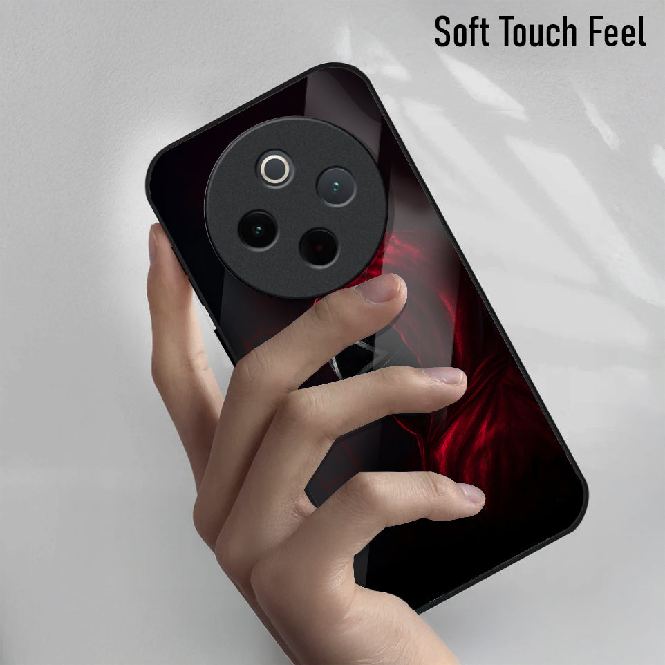 Vivo T4 5G Premium Acrylic Shockproof Glass Back Case (Triangle Mask)