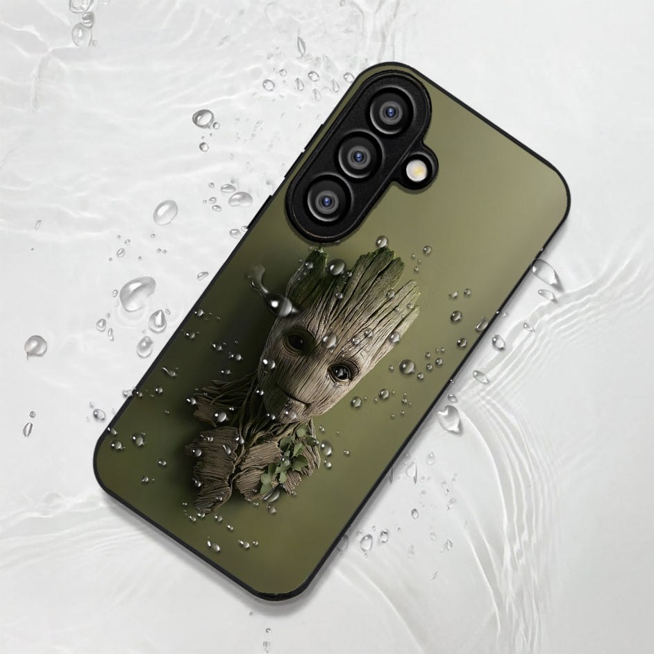 Samsung Galaxy A36 Premium Acrylic Shockproof Glass Back Case (Tree Buddy)