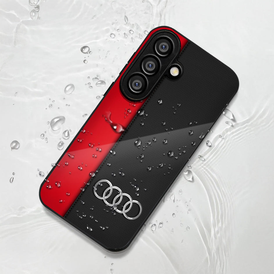 Samsung Galaxy A56 5G Premium Acrylic Shockproof Glass Back Case (Audi)