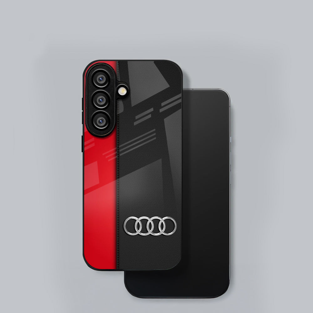 Samsung Galaxy A56 5G Premium Acrylic Shockproof Glass Back Case (Audi)