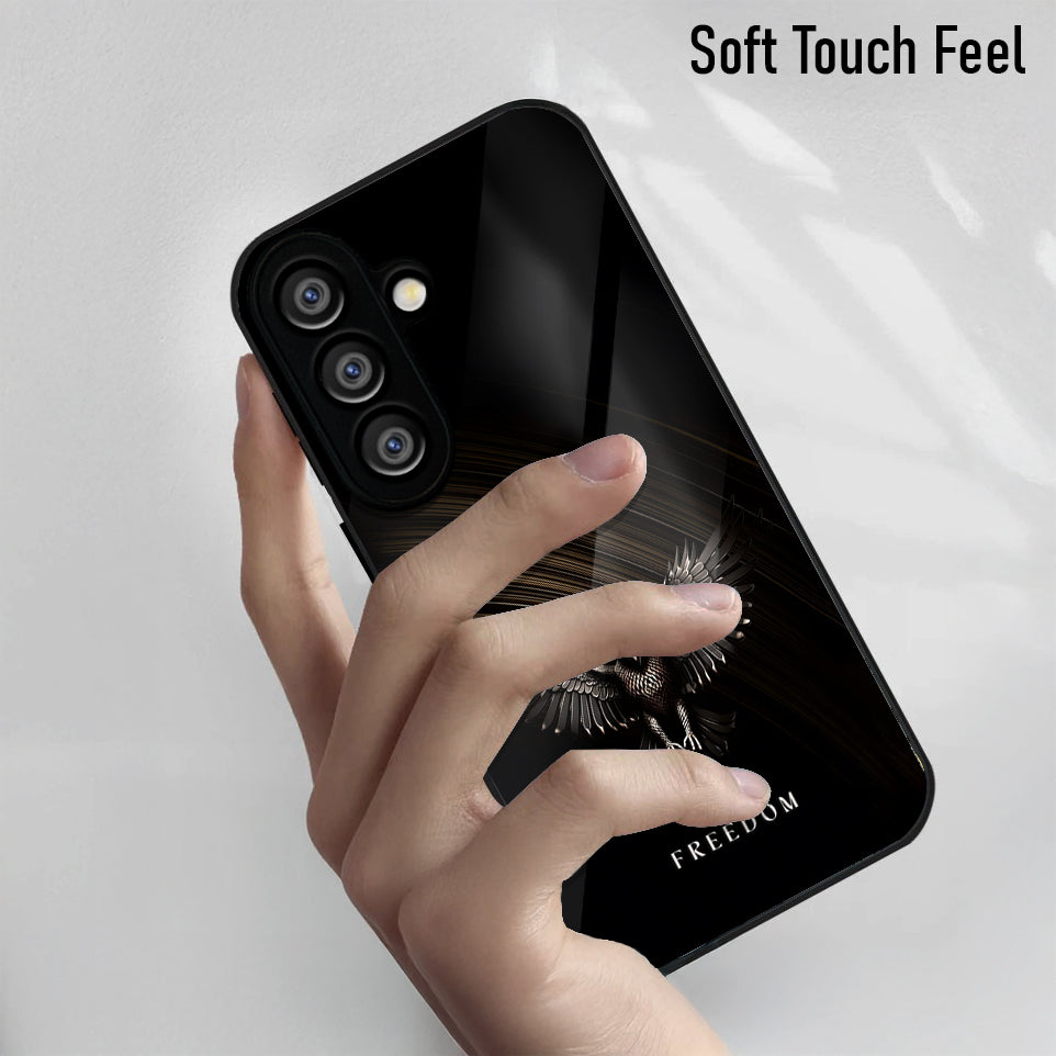 Samsung Galaxy A56 5G Premium Acrylic Shockproof Glass Back Case (Freedom)
