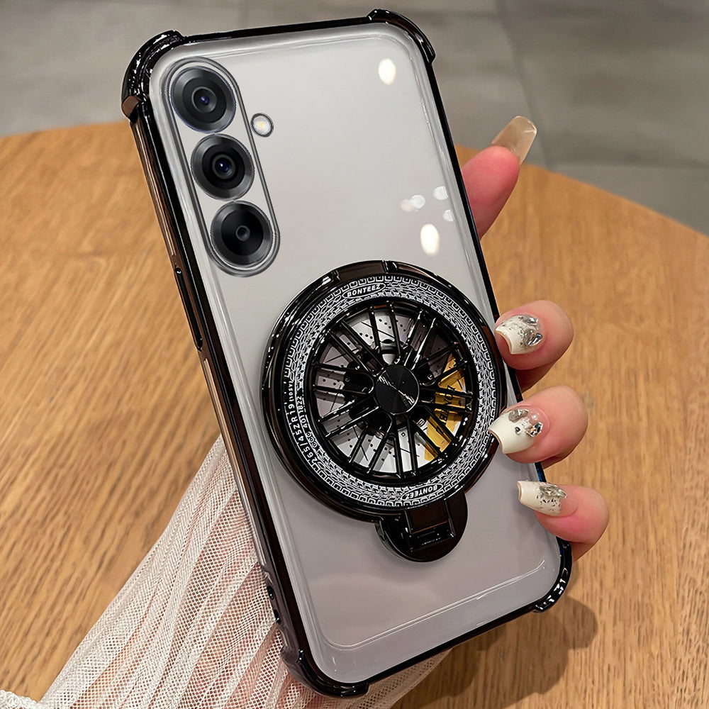 Samsung Galaxy M56 5G Premium Stress Buster Wheel Rotating Shockproof Airbags Case