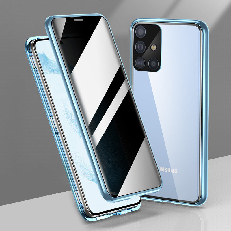 Samsung Galaxy A51 5G Double Magnetic Privacy Glass Back 360° Protection Cover