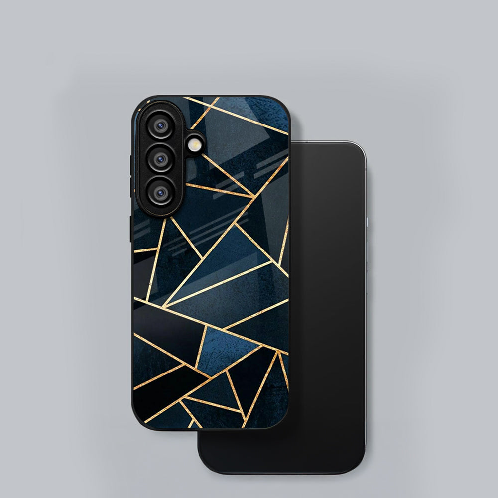 Samsung Galaxy A36 5G Premium Acrylic Shockproof Glass Back Case (Geometric Case)