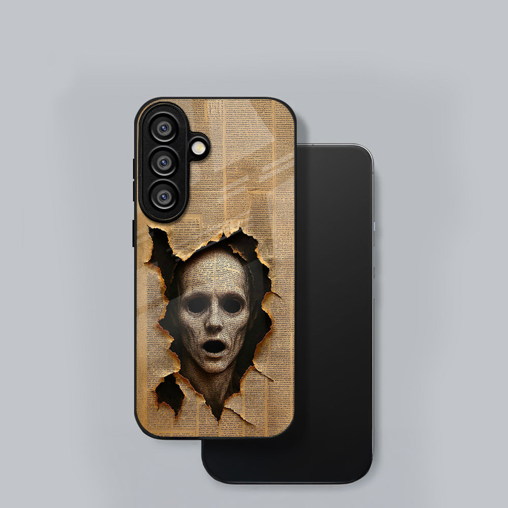 Samsung Galaxy A56 5G Premium Acrylic Shockproof Glass Back Case (Horror Art)