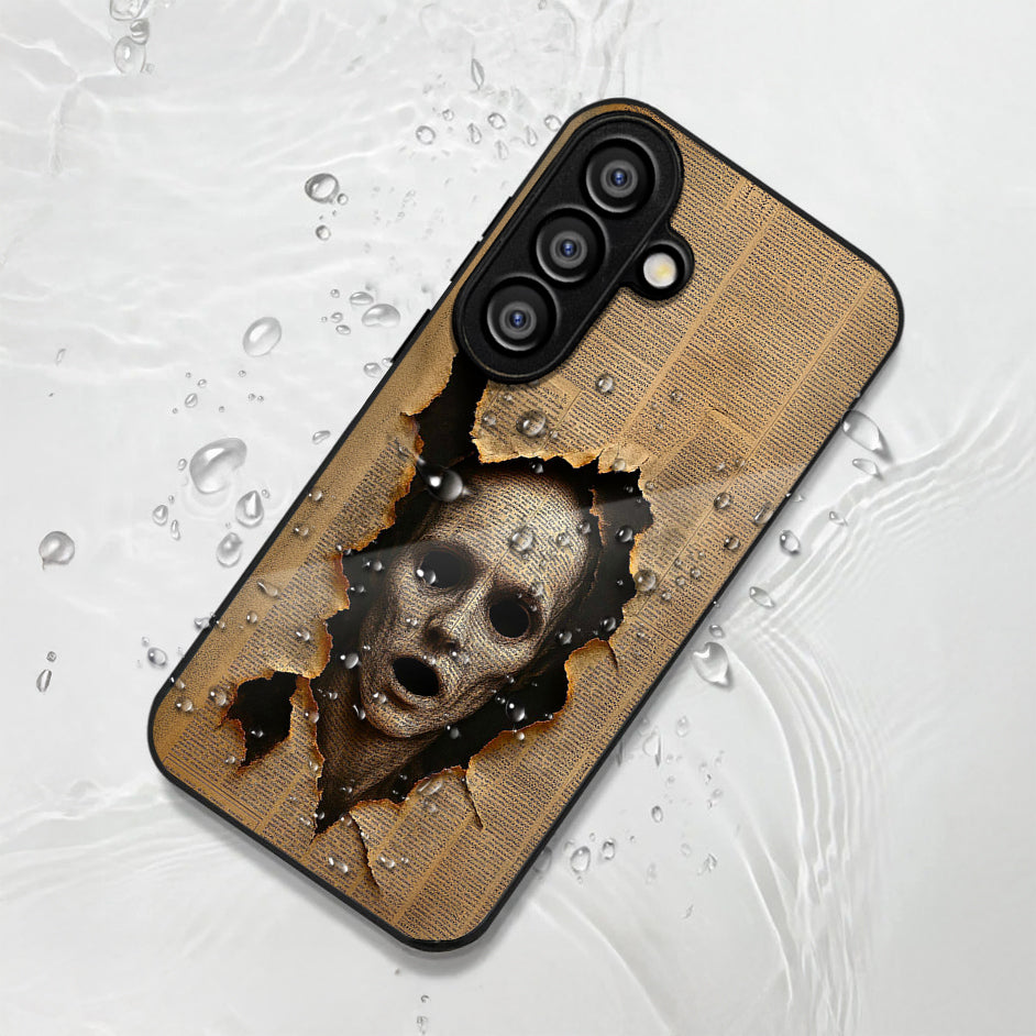 Samsung Galaxy A56 5G Premium Acrylic Shockproof Glass Back Case (Horror Art)