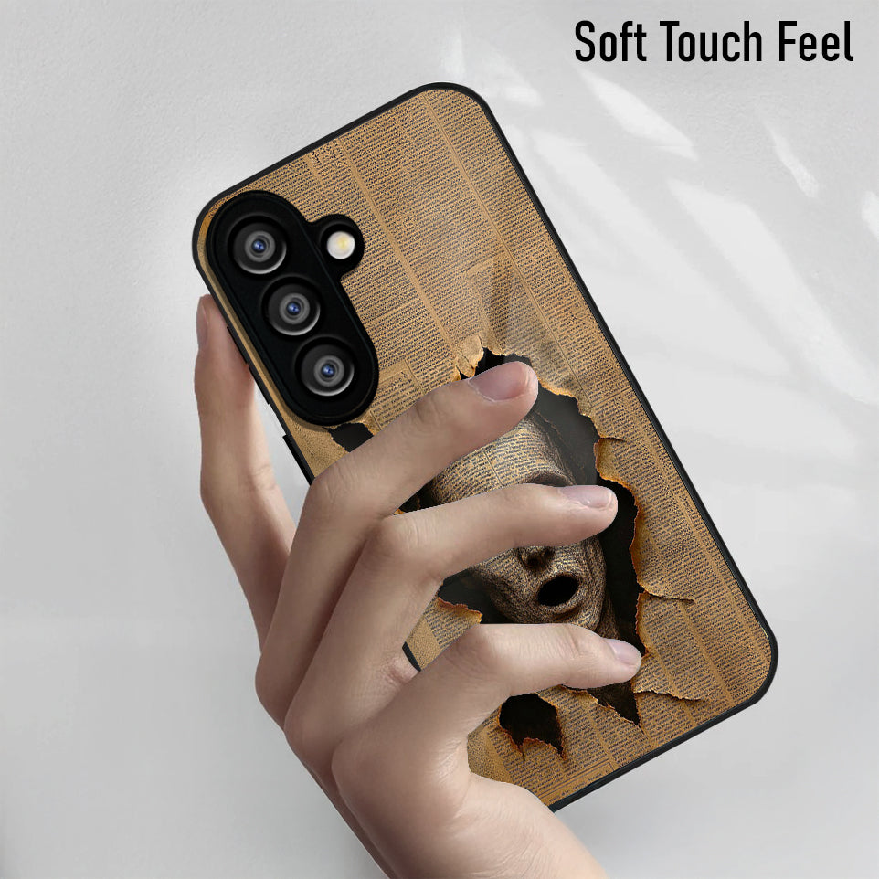 Samsung Galaxy A56 5G Premium Acrylic Shockproof Glass Back Case (Horror Art)