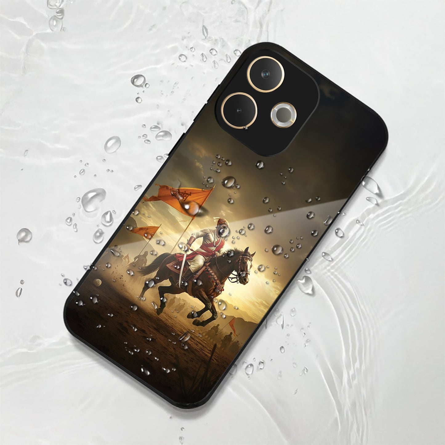 Oppo A5 Pro 5G Premium Acrylic Shockproof Glass Back Case (Battle Glory)