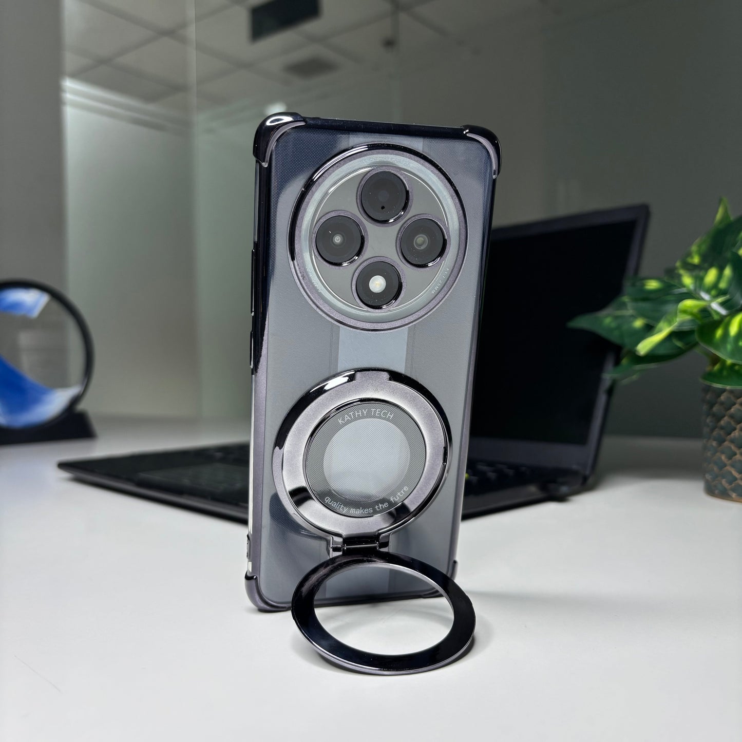 metallic magnetic stand case
