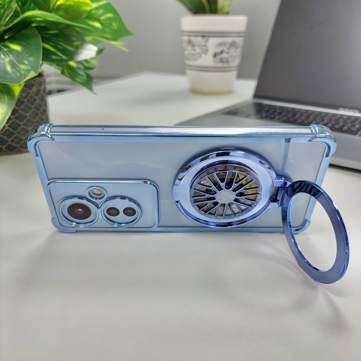 Oppo Reno11 F 5G Premium Stress Buster Wheel Rotating Shockproof Airbags Case