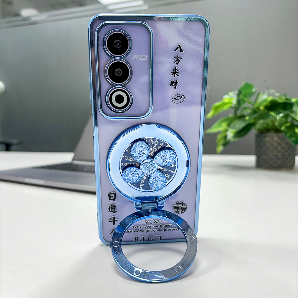 Oppo A3 Pro 5G Rich Manifestation Reflective Fidget Rotating Back Case