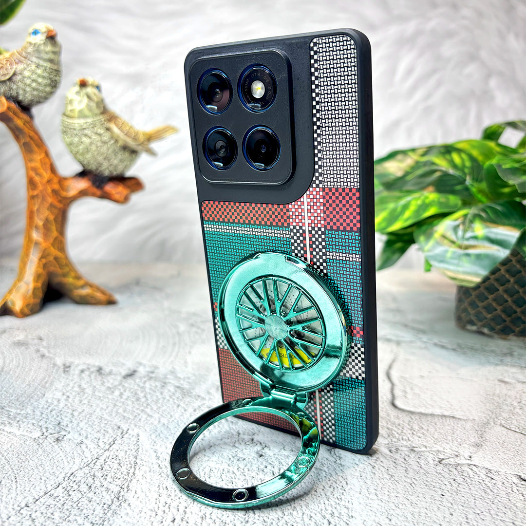 Motorola Edge 60 Fusion 5G Premium Stress Buster Wheel Grid Pattern Back Case