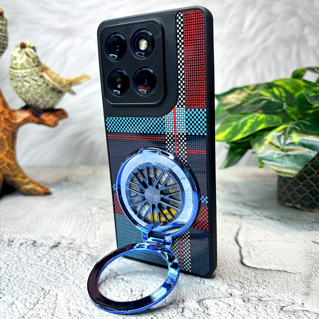 Motorola Edge 60 Fusion 5G Premium Stress Buster Wheel Grid Pattern Back Case