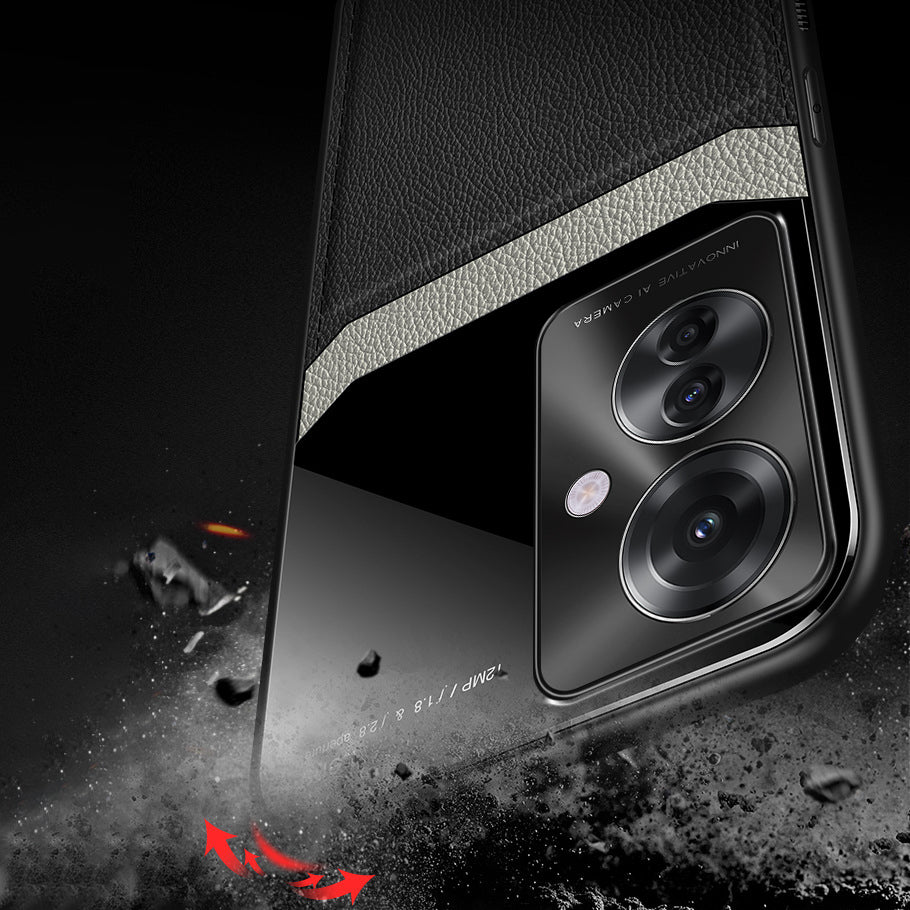 Oppo Reno11 F 5G Premium Leather Lens Protective Case