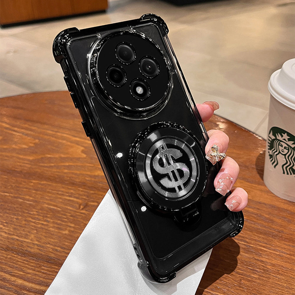 OPPO F27 PRO 5G Four Corner Airbags 100% Original Astro Money Magnet Rotating Dollar Case