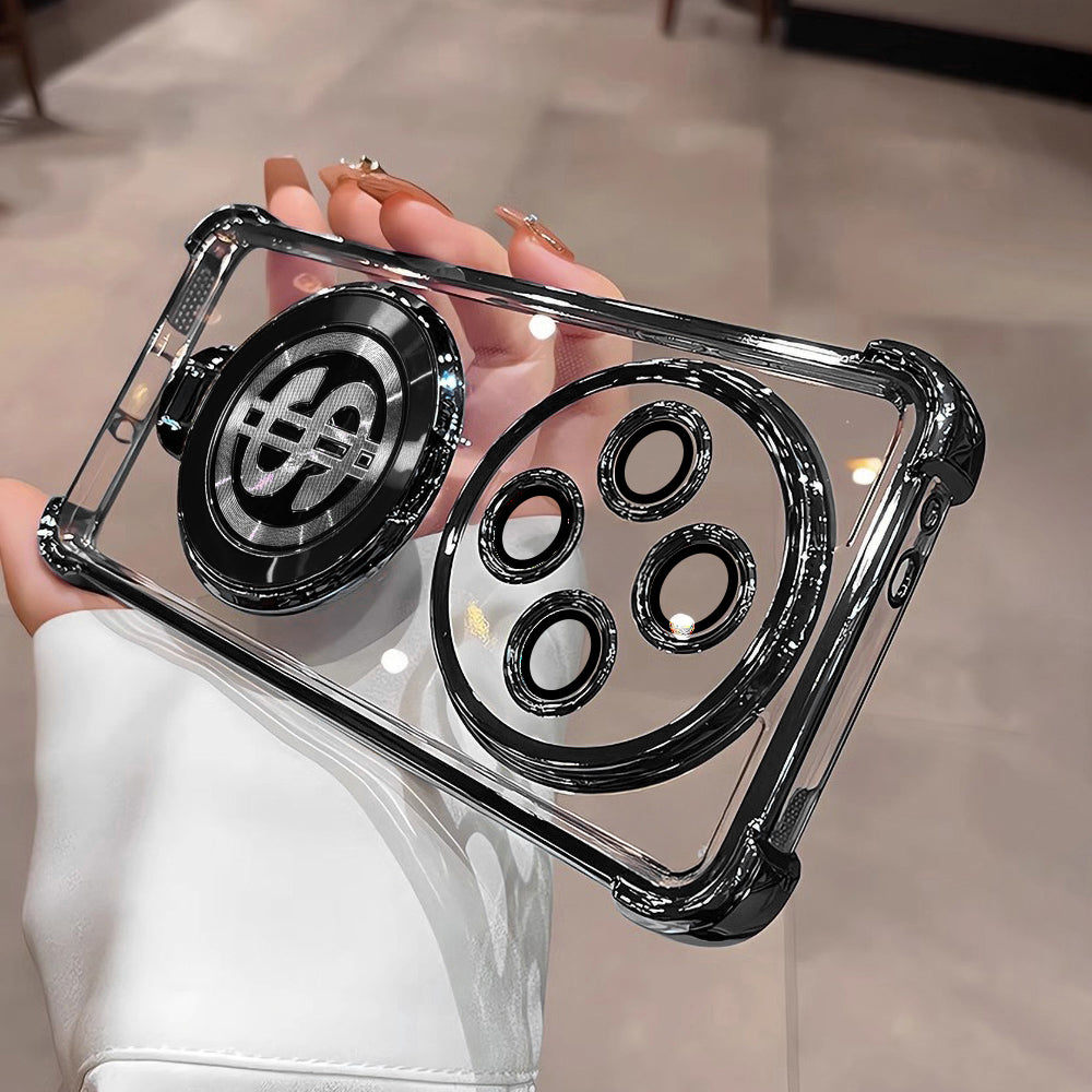 OPPO F27 PRO 5G Four Corner Airbags 100% Original Astro Money Magnet Rotating Dollar Case