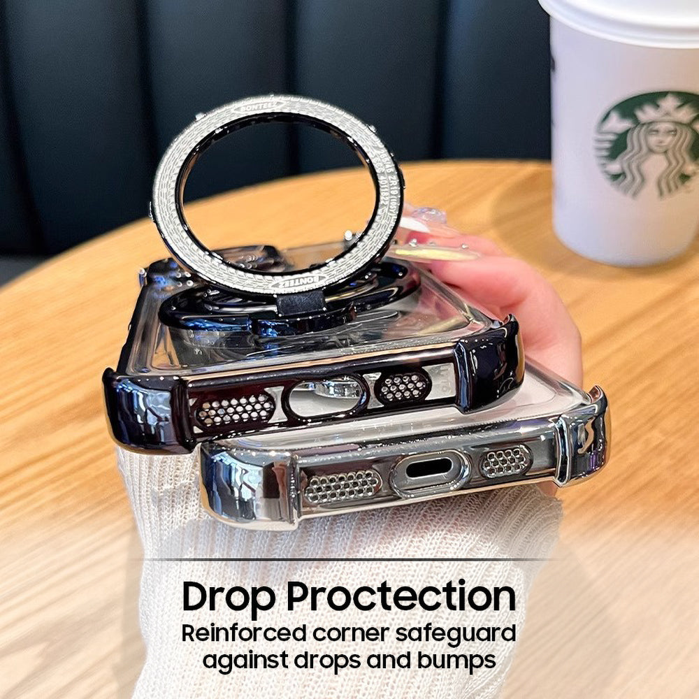 Redmi Note 14 Pro 5G Premium Stress Buster Wheel Rotating Shockproof Airbags Case