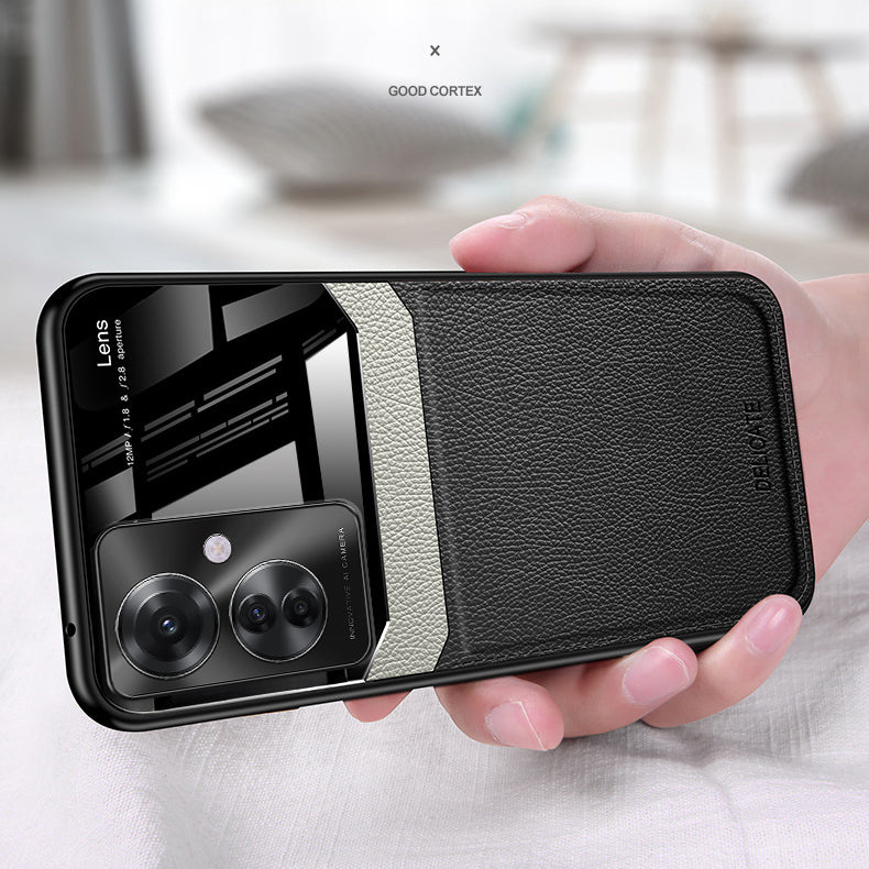 Oppo Reno11 F 5G Premium Leather Lens Protective Case