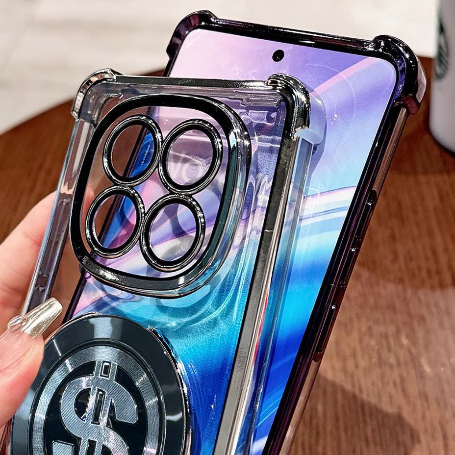Redmi Note 14 Pro 5G Four Corner Airbags 100% Original Astro Money Magnet Rotating Dollar Case
