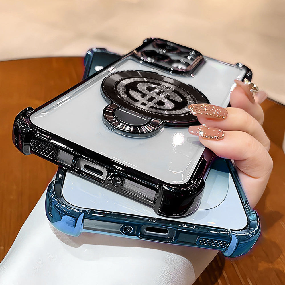 Oppo Reno13 5G Four Corner Airbags 100% Original Astro Money Magnet Rotating Dollar Case